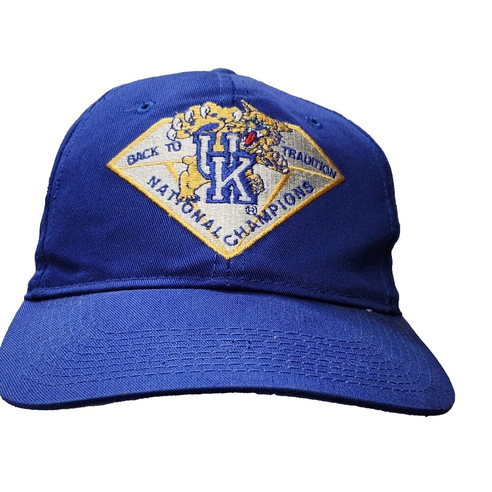 Vtg Converse 1996 National Champ University Kentucky Basketball Snapback Hat Cap